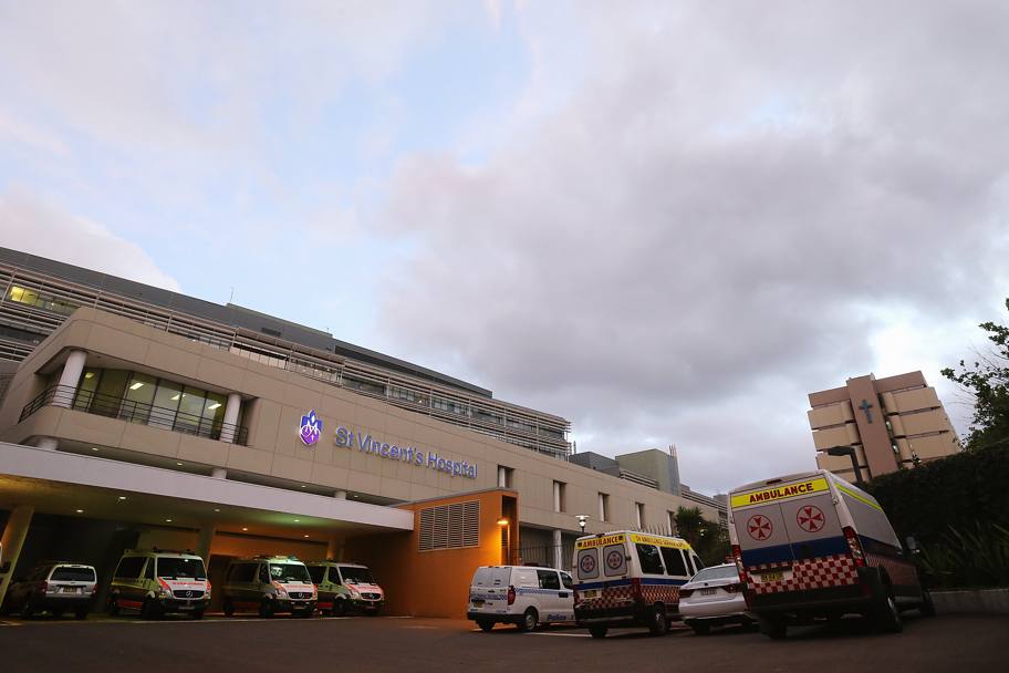 Il St. Vincent&#39;s Hospital di Sydney, dove Hughes  morto dopo essere stato colpito da una pallina durante un match. Getty